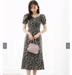 GRL グレイル 花柄カシュクールサイドスリットワンピース[k8702w]のサムネイル