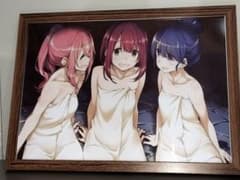 額装入りA4サイズポスター： ゆるキャン△ 志摩リン 各務原なでしこ