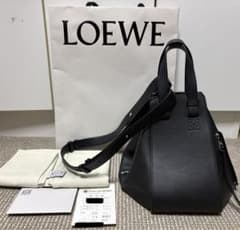 ◼️百貨店購入◼️美品 LOEWE ロエベ ハンモックバッグ 定番ブラック