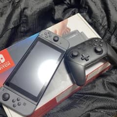 Nintendo Switch 本体 グレー 付属品 プロコン 箱あり - メルカリ