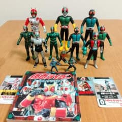 仮面ライダー ソフビ 食玩 フィギュア 12体セット コレクション カード付き 仮面ライダー ソフビ 食玩 フィギュア 12体セット コレクション カード