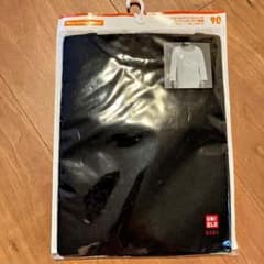 UNIQLO ウォームコットンストレッチ UネックT 長袖 90cm ユニクロのサムネイル