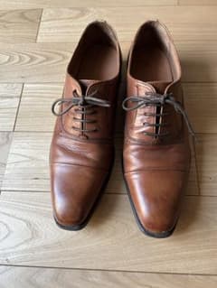 AOKI LES MUES ブラウンレザードレスシューズ　26cm