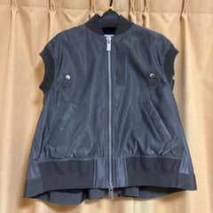 sacai サカイ ナイロンツイルベスト MA_1 グレー m75167036376_1.jpg?1743249339