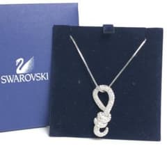 SWAROVSKI スワロフスキー ネックレス シルバー金具 フック ノット 