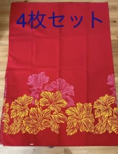 赤パレオ　タヒチアンダンスのサムネイル