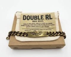【完売品】DOUBLE RL ソリッドブラス チェーンブレスレット 完売品】DOUBLE RL ソリッドブラス チェーンブレスレット | Mercari