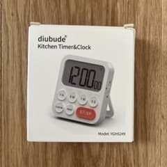 【美品】デジタルキッチンタイマー ホワイトのサムネイル
