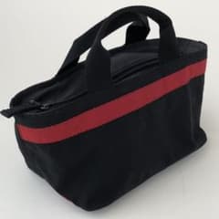 プラダ PRADA スポーツ ポーチ ハンドバッグミニ ライン ブラック レッドのサムネイル