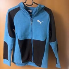 PUMA プーマ ジップアップパーカー ブルー ブラック 150 152のサムネイル