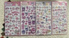 正規品　サンリオキャラクター ドロップシール 4枚セットのサムネイル