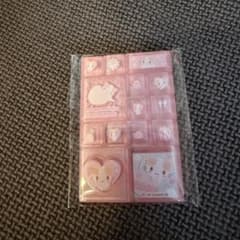 サンリオ ミニタイルシール2 マシュマロみたいなふわふわにゃんこ※正規品のサムネイル