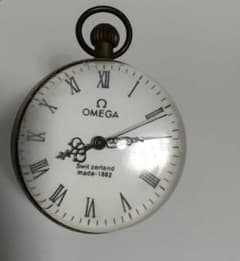 オメガ アンティーク 置時計 アンティーク、置時計（ジャンク品）、オメガ OMEGA。 - メルカリ