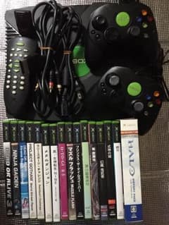 xbox  初代 本体 ソフト17本付 難ありのサムネイル