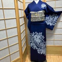 8186］訪問着 花鳥吉祥文様 正絹 着物 袷 - メルカリ