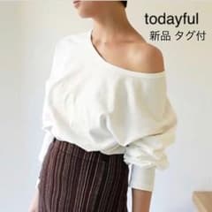新品 TODAYFUL ワンショルダーロングteeのサムネイル