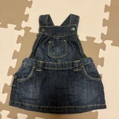 OLD NAVY デニム フリル付きジャンバースカート 3-6Mのサムネイル