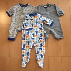 まとめ売り☆ユニクロ、モンベル ロンパース 男の子 70〜80のサムネイル