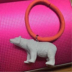 他の商品購入で250円☆新品未使用♡ゆめかわいい♡しろくまのオレンジヘアゴム♡のサムネイル