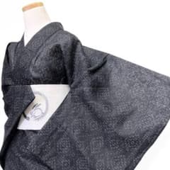 能登上布　夏用　小紋　芋麻　十字　幾何学　着物　061b 能登上布 夏用 小紋 芋麻 十字 幾何学 着物 061b - メルカリ