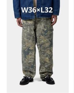Carhartt ダブルニー カモフラ 36×32 ワークパンツ ダック地 Carhartt ダブルニー カモフラ 36×32 ワークパンツ ダック地 - メルカリ