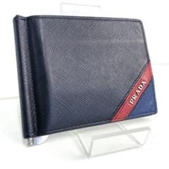 極美品✨PRADA プラダ マネークリップ サフィアーノ メタルロゴ レザー