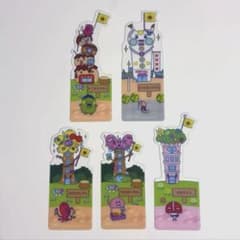 たまごっち　ブックマークコレクション プチプチおみせっち　5点セットのサムネイル