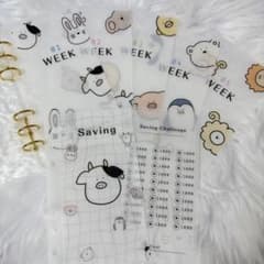 【No.6】A6 家計管理リフィル 週間リフィル 5週 Saving バインダーのサムネイル
