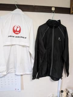 JAL ナイロンジャケット ホワイト ブラックのサムネイル