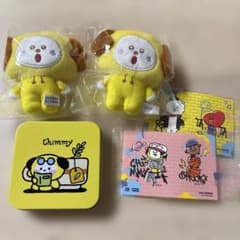 BT21 CHIMMY 봉제인형 마스코트 2개 세트 메모장 씰
