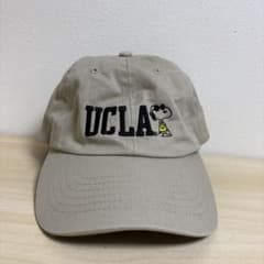 UCLA スヌーピー刺繍 ベージュキャップ