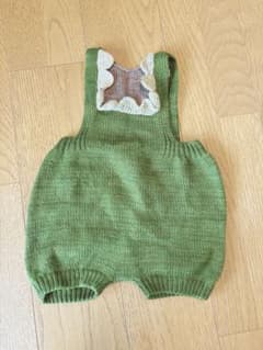 misha&puff scallop bib romper 18-24 - メルカリ