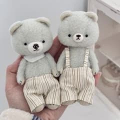 紳士くまさん ぬいぐるみ テディベア アーティストベア 海外作家様 ハンドメイド ミントテディベア アーティストベア くま ぬいぐるみ ハンドメイド