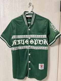 SUPERKID 半袖 ベースボールシャツ グリーン　ダンス　 サイズ150のサムネイル