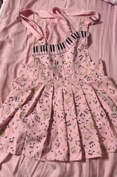 音符 サロペット 女児服のサムネイル