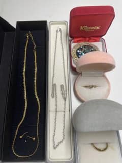 ◎A40 遺品整理 まとめ アクセサリー 指輪 ネックレス 昭和レトロ 断捨