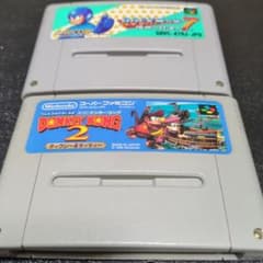 スーパーファミコン ソフト ROCKMAN7 ドンキーコング2 - メルカリ