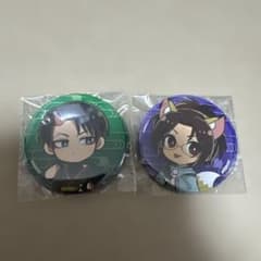 Attack Titan Levi & Hange Princess Cafe Ayashiki Can Badge Mini Character