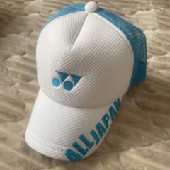 YONEX ALL JAPAN キャップ ホワイト/ブルーのサムネイル