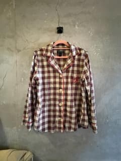LAUREN RALPH LAUREN チェック パジャマシャツ LRL 刺繍のサムネイル