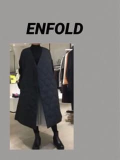 ENFOLD ◇ キルティングコート 38 ネイビー - メルカリ