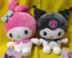 マイメロディ＆クロミ ぬいぐるみセット 約20cm　リール付きパスケース