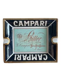 Campari ロゴ入り灰皿 イタリア製のサムネイル