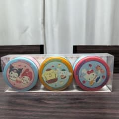 サンリオ キャラクターズ 丸缶 3個セットのサムネイル