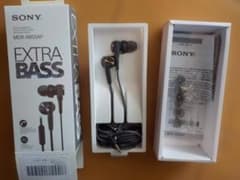 SONY MDR-XB55AP EXTRA BASS 重低音イヤホン ブラックのサムネイル