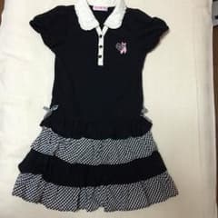 メゾピアノ♡♡裾4段フリルワンピース130cm♪のサムネイル