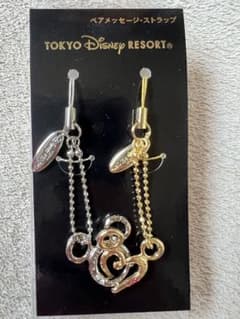 東京ディズニーリゾート ストラップ ハートとミッキーシルエットのサムネイル