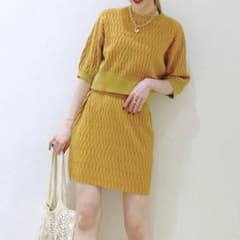 【未使用】JEANASIS ワンピース セットアップ サマーニットのサムネイル