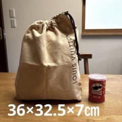 ロゴ入り】ルイヴィトン➁正規保存袋 大 リメイク巾着 たてロゴ - メルカリ