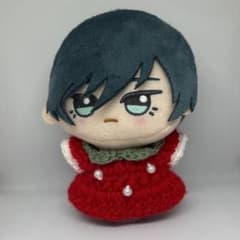 ぬいぐるみ服 ぬい服 かぎ針編み いちご ちびぐるみ　10cm ワンピースのサムネイル